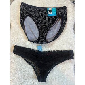Two pairs of women's plus size 2XL panties NWT